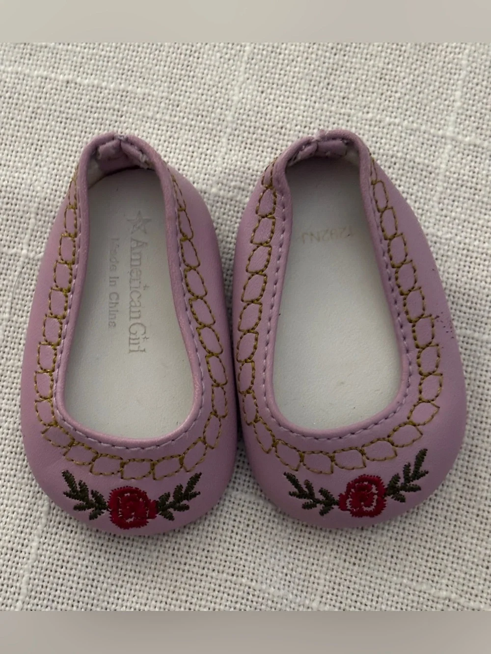 American Girl Caroline Retired Holiday Outfit Purple Shoes